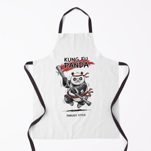 Item preview, Kung Fu Panda Warrior Bamboo Staff Martial Arts Illustration designed and sold by FreakToons.