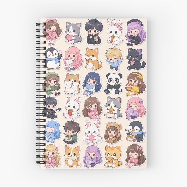 Item preview, Cute Kawaii Chibi Japanese characters beautiful love sweetheart pretty designed and sold by Vintage Designs +.