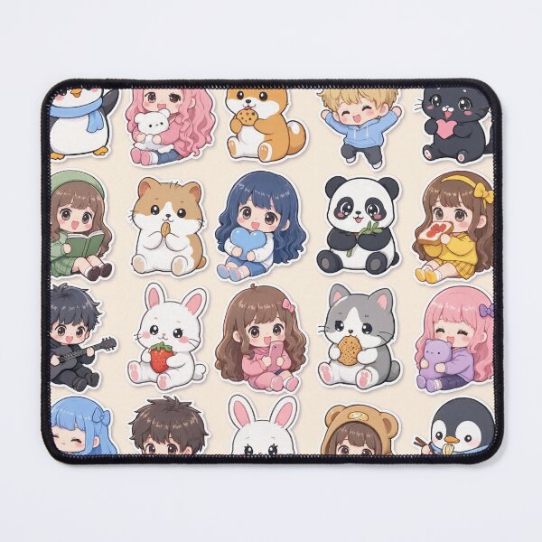 Item preview, Cute Kawaii Chibi Japanese characters beautiful love sweetheart pretty designed and sold by Vintage Designs +.
