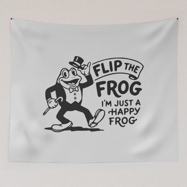 Item preview, Flip The Frog Retro 1930s Rubber Hose Cartoon | I'm Just a Happy Frog designed and sold by VoglR.