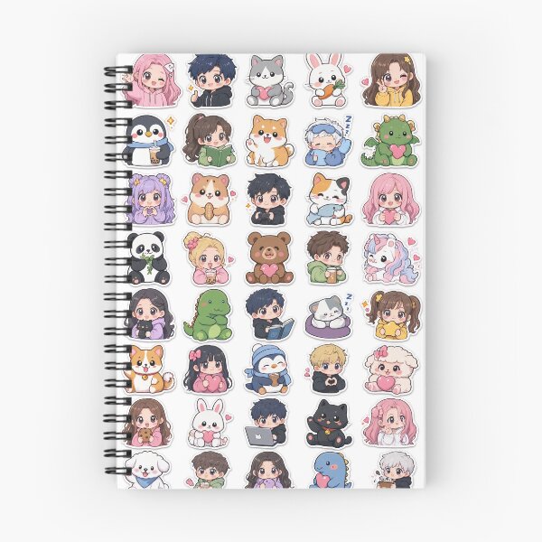 Item preview, Cute Kawaii Chibi Japanese characters beautiful love sweetheart pretty designed and sold by Vintage Designs +.