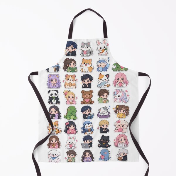 Item preview, Cute Kawaii Chibi Japanese characters beautiful love sweetheart pretty designed and sold by Vintage Designs +.