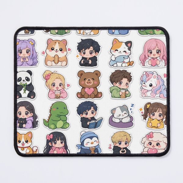 Item preview, Cute Kawaii Chibi Japanese characters beautiful love sweetheart pretty designed and sold by Vintage Designs +.
