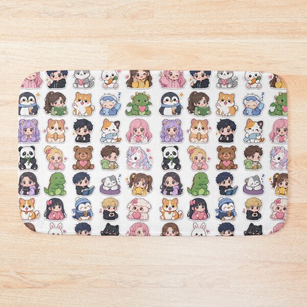 Item preview, Cute Kawaii Chibi Japanese characters beautiful love sweetheart pretty designed and sold by Vintage Designs +.