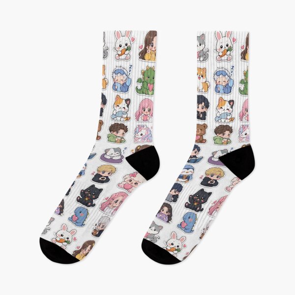 Item preview, Cute Kawaii Chibi Japanese characters beautiful love sweetheart pretty designed and sold by Vintage Designs +.