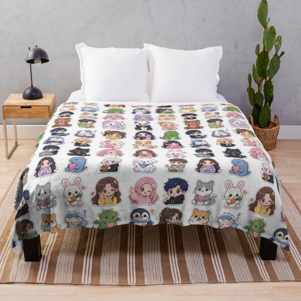 Item preview, Cute Kawaii Chibi Japanese characters beautiful love sweetheart pretty designed and sold by Vintage Designs +.