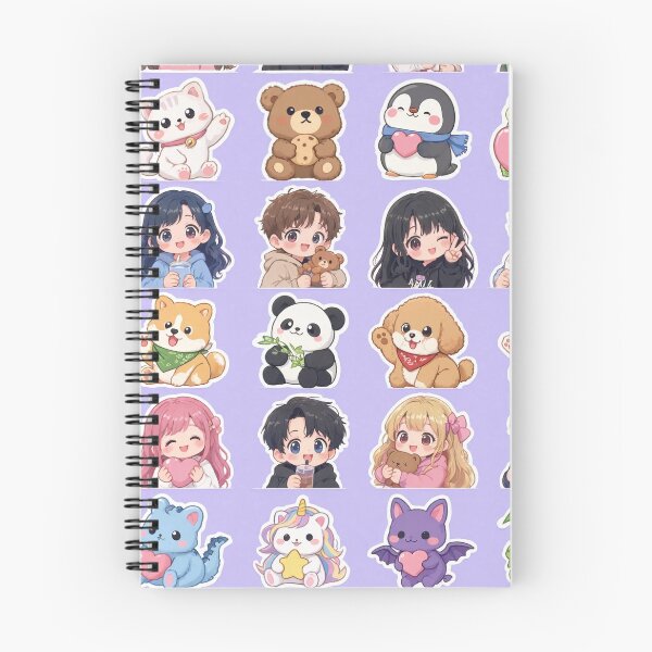 Item preview, Cute Kawaii Chibi Japanese characters beautiful love sweetheart pretty designed and sold by Vintage Designs +.