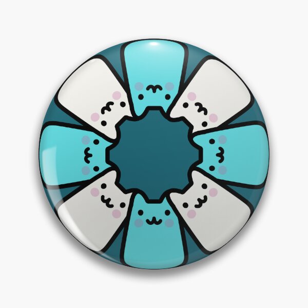 Item preview, Cute Green Cat in Circle designed and sold by Imjustclicking.