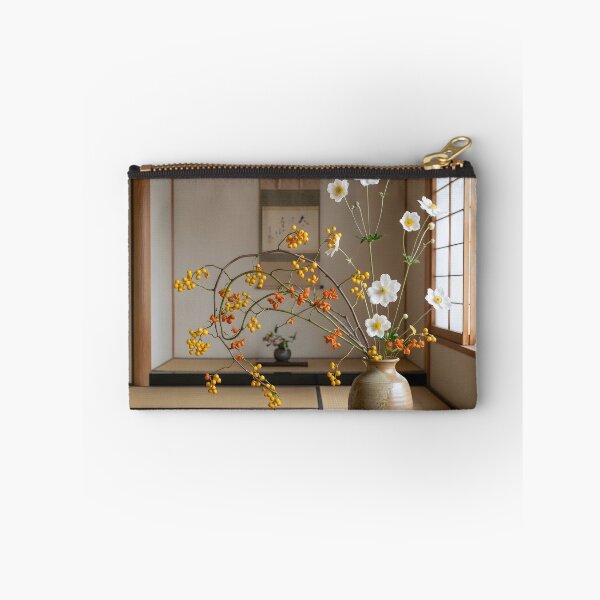 Item preview, Japanese Anemone & Bittersweet Ikebana Photography designed and sold by conohitoAI-ArtGallery.