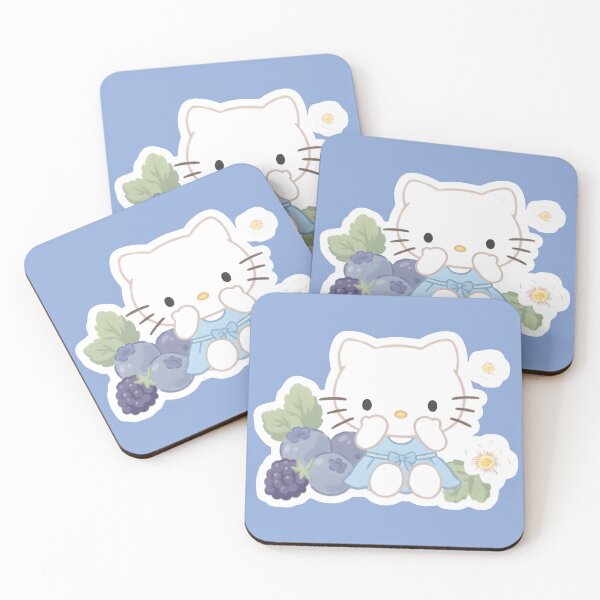 Item preview, Soft Pastel Hello Kitty Berries | Cute Cottagecore Aesthetic Design designed and sold by CyberCreatives.