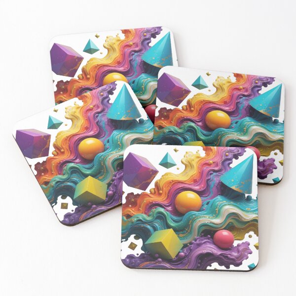 Item preview, Crisp Teal ABSTRACT ART Wearable Art designed and sold by dazzlemakers.