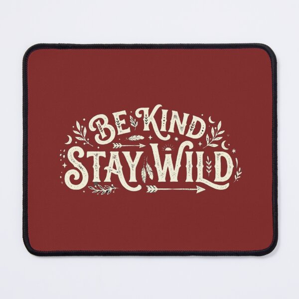 Item preview, Be Kind, Stay Wild" – Vintage Boho Typography Design designed and sold by Tinydoodlenest .