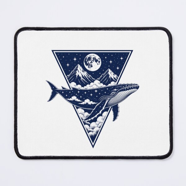 Item preview, Moby Dick: Cosmic Whale Under a Mountain Moon designed and sold by Fenay Designs.