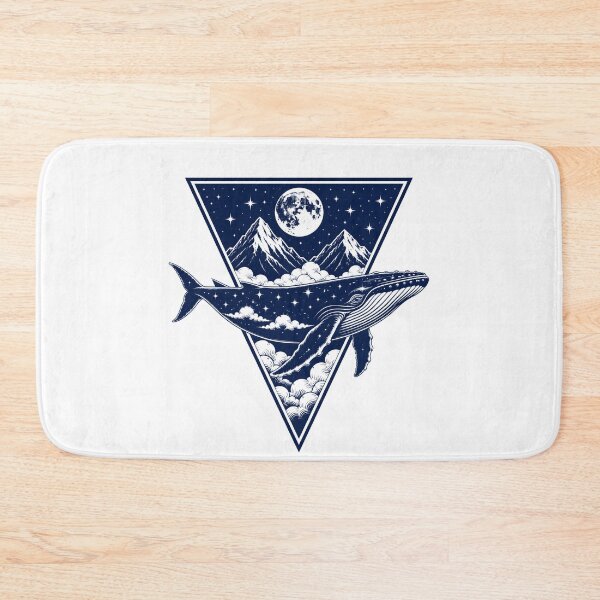 Item preview, Moby Dick: Cosmic Whale Under a Mountain Moon designed and sold by Fenay Designs.