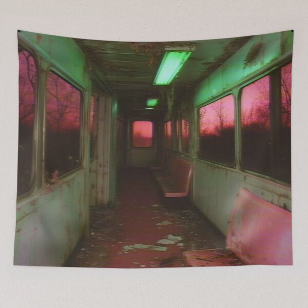 Item preview, Abandoned Train | Liminal | VHS Art designed and sold by dreamexe.