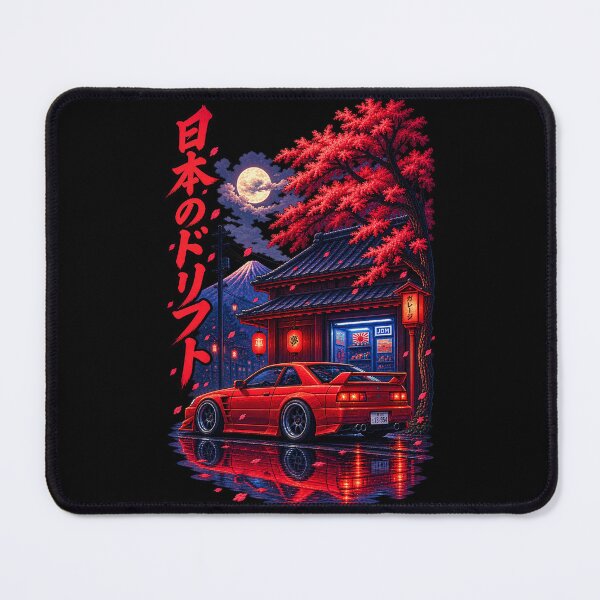 Item preview, Japanese Drift – Retro Pixel Car Culture designed and sold by BYVOK.