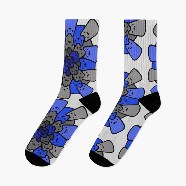 Item preview, Cute Blue Cat Pattern designed and sold by Imjustclicking.