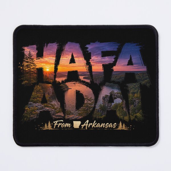 Item preview, Håfa Adai from Arkansas: Ozark Sunset & Natural State Spirit designed and sold by BlissBlvdShop.