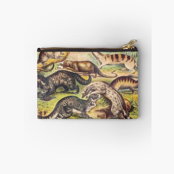 Item preview, Vintage illustration featuring Cryptoprocta Civitt Ichneumon Zibeth Genet Hemigale Zenick designed and sold by Vintage Designs +.