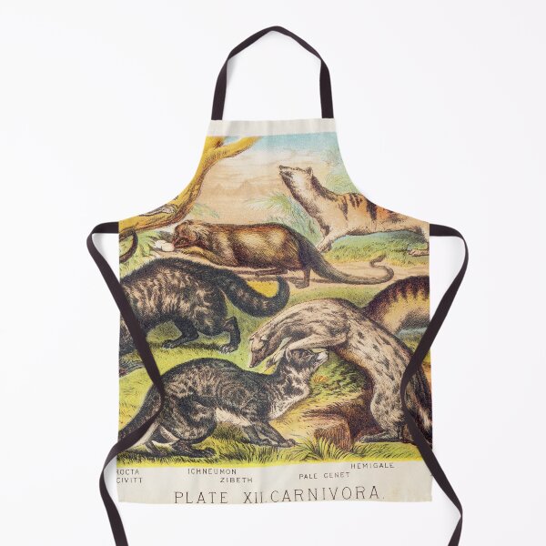 Item preview, Vintage illustration featuring Cryptoprocta Civitt Ichneumon Zibeth Genet Hemigale Zenick designed and sold by Vintage Designs +.