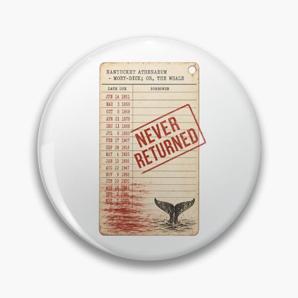Item preview, Moby Dick: Never Returned Library Card designed and sold by Fenay Designs.