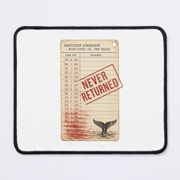 Item preview, Moby Dick: Never Returned Library Card designed and sold by Fenay Designs.