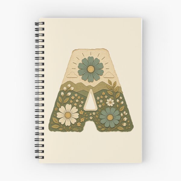 Item preview, Wildflower Mountain Letter A designed and sold by ITCHAWAWAA.