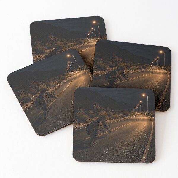 Item preview, Black Panther on Night Road designed and sold by Vaelia.