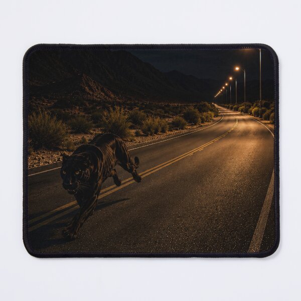 Item preview, Black Panther on Night Road designed and sold by Vaelia.