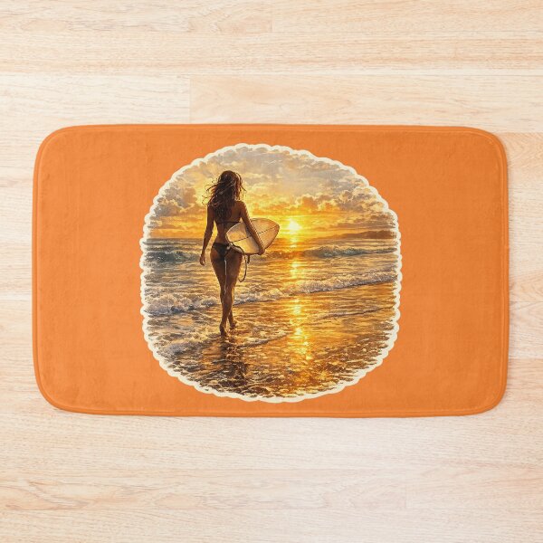 Item preview, Suset Surfer Girl designed and sold by gotucoveredart.