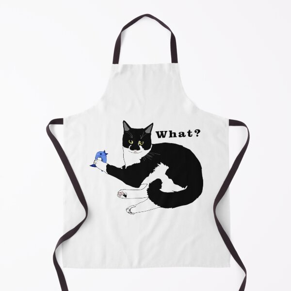 Item preview, Curious Cat Holding Bird What Funny Design designed and sold by OlyvieArt.