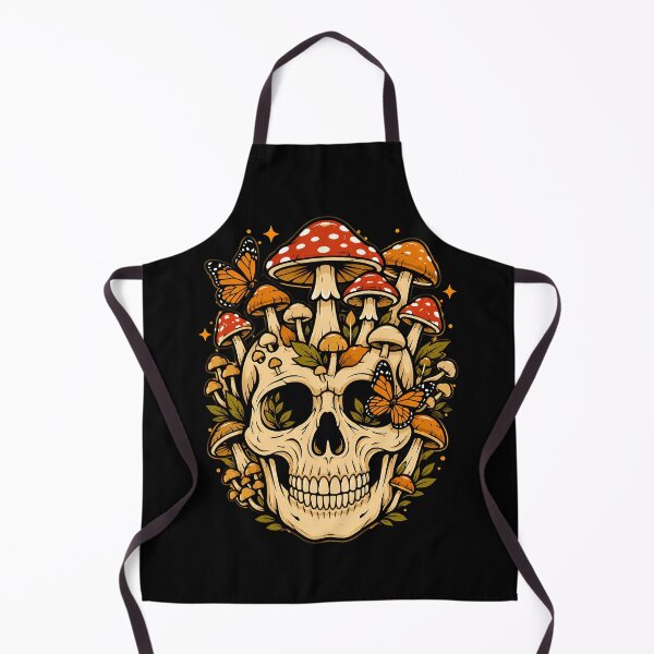 Item preview, Whimsical skull with mushrooms and butterflies design halloween designed and sold by rafaeltto.