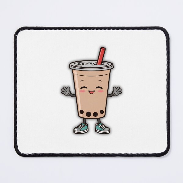 Item preview, Cute Kawaii Bubble Tea Boba Character Sticker designed and sold by Kavya Art.