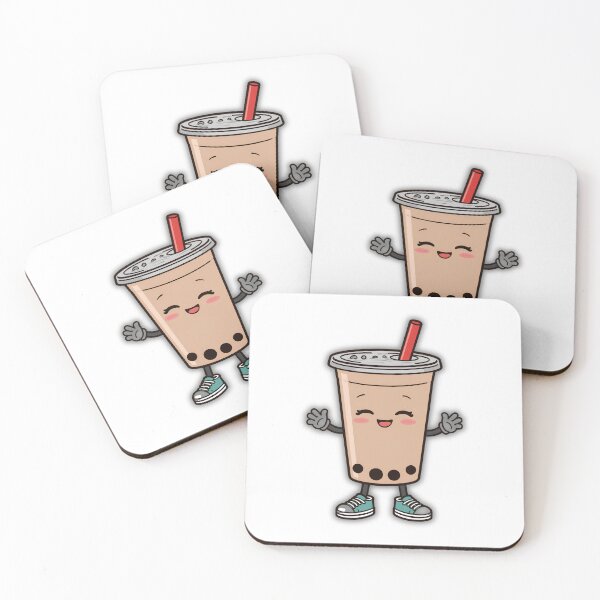 Item preview, Cute Kawaii Bubble Tea Boba Character Sticker designed and sold by Kavya Art.