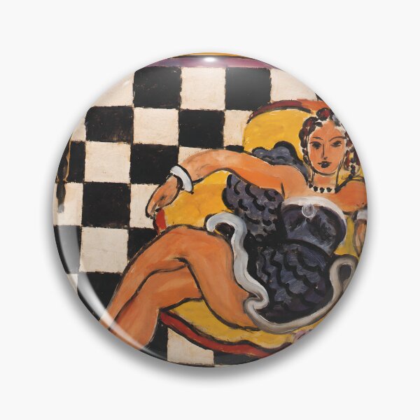 Item preview, Dancer in Armchair (Checkerboard Pattern) by Henri Matisse designed and sold by Erlin Rudho.