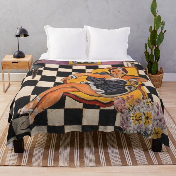 Item preview, Dancer in Armchair (Checkerboard Pattern) by Henri Matisse designed and sold by Erlin Rudho.