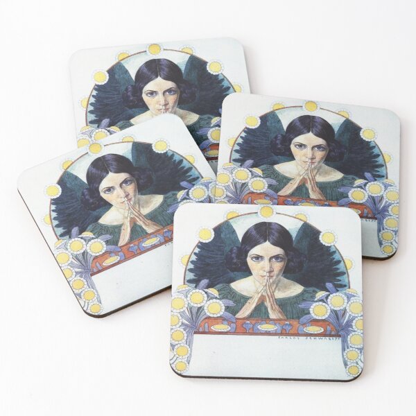 Item preview, Carlos Schwabe - Ange d esperance  designed and sold by Vintage Designs +.