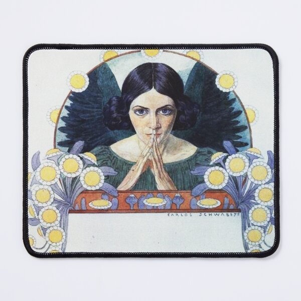 Item preview, Carlos Schwabe - Ange d esperance  designed and sold by Vintage Designs +.