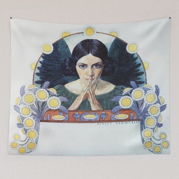 Item preview, Carlos Schwabe - Ange d esperance  designed and sold by Vintage Designs +.