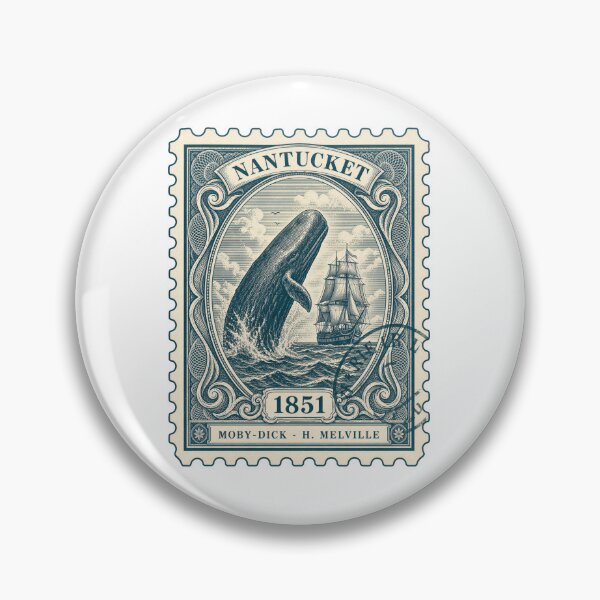 Item preview, Moby Dick: Nantucket 1851 Postage Stamp designed and sold by Fenay Designs.