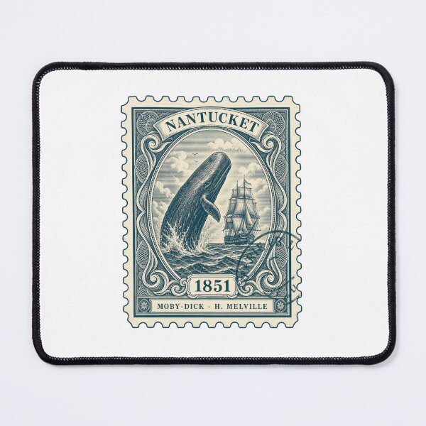 Item preview, Moby Dick: Nantucket 1851 Postage Stamp designed and sold by Fenay Designs.