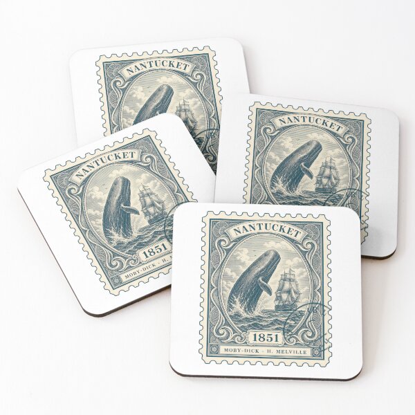 Item preview, Moby Dick: Nantucket 1851 Postage Stamp designed and sold by Fenay Designs.