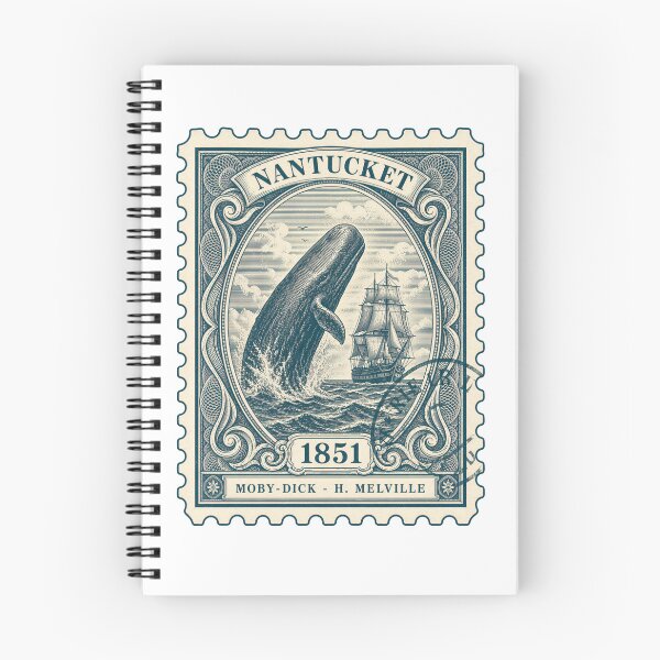 Item preview, Moby Dick: Nantucket 1851 Postage Stamp designed and sold by Fenay Designs.