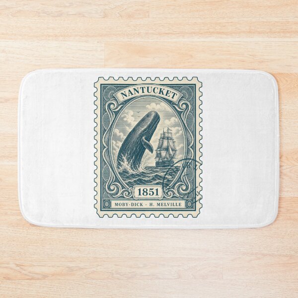 Item preview, Moby Dick: Nantucket 1851 Postage Stamp designed and sold by Fenay Designs.