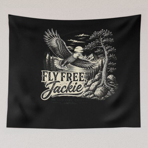 Item preview, Forever Watching The Sky Fly Free Jackie Eagle Memorial Tribute designed and sold by Teansnack.