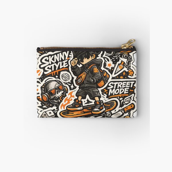 Item preview, Urban Streetwear Skate Graffiti Sticker Bomb Orange Black Graphic designed and sold by DesignArtist.ia.