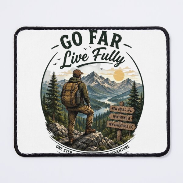 Item preview, Go Far Live Fully Hiking Adventure designed and sold by Salma.Store.