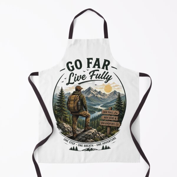 Item preview, Go Far Live Fully Hiking Adventure designed and sold by Salma.Store.