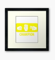 scissors stone paper Framed Print