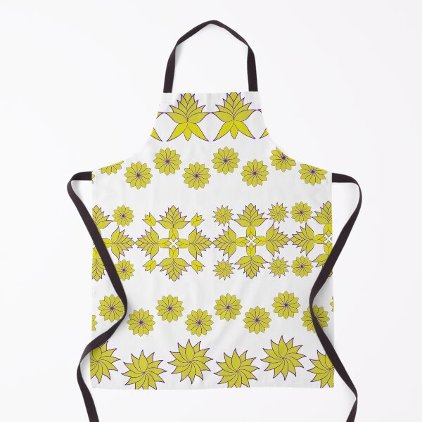 Item preview, Yellow and Purple Floral Decorative Border Pattern Set with Ornamental Flower Motifs designed and sold by Ei-Ei.